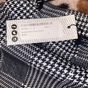 Boohoo Dog teeth checkboard skinny trouser